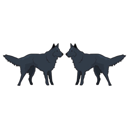Signmission Belgian Sheepdog Dog Decal, Dog Lover Decor Vinyl Sticker D-24-Belgian Sheepdog